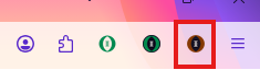 THE SOLVER extension icon in the Firefox toolbar